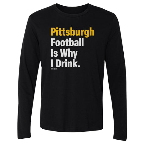 Pittsburgh Football Men's Long Sleeve T-Shirt | 500 LEVEL