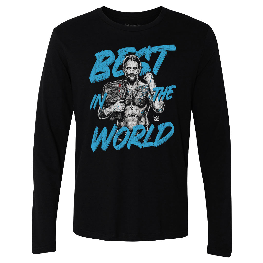 CM Punk Men's Long Sleeve T-Shirt | 500 LEVEL