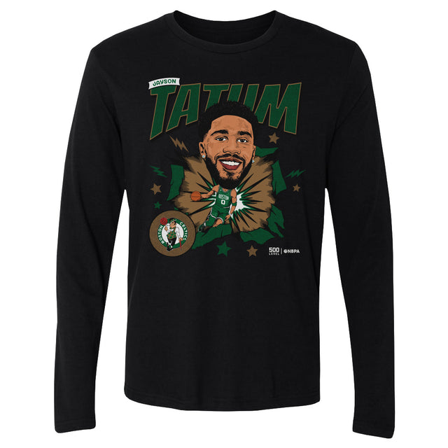 Jayson Tatum Men's Long Sleeve T-Shirt | 500 LEVEL