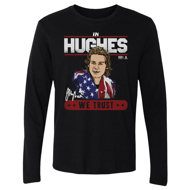 Jack Hughes Men's Long Sleeve T-Shirt | 500 LEVEL