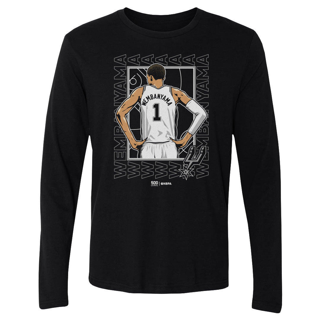 Victor Wembanyama Men's Long Sleeve T-Shirt | 500 LEVEL