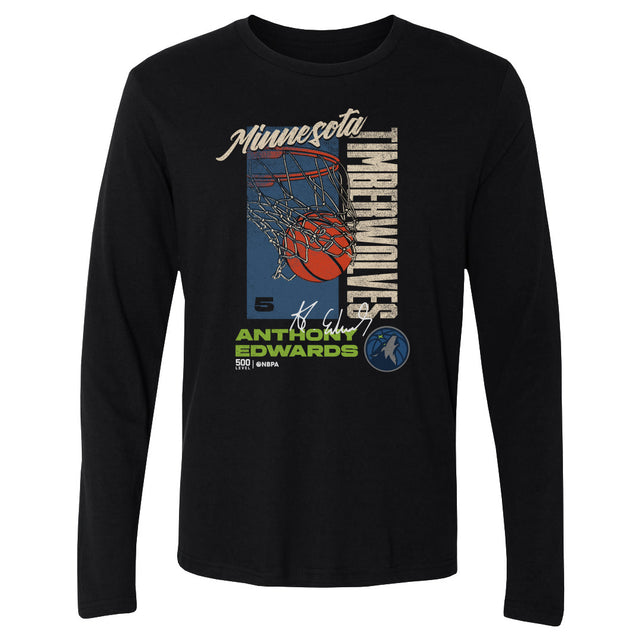 Anthony Edwards Men's Long Sleeve T-Shirt | 500 LEVEL