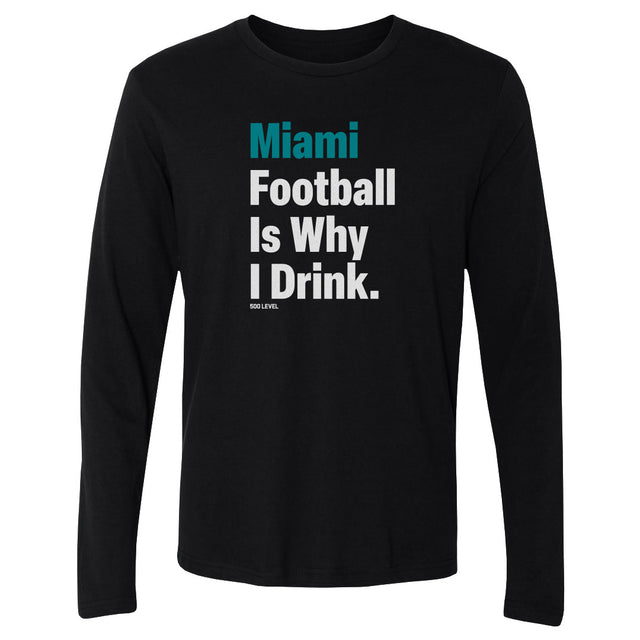 Miami Football Men's Long Sleeve T-Shirt | 500 LEVEL