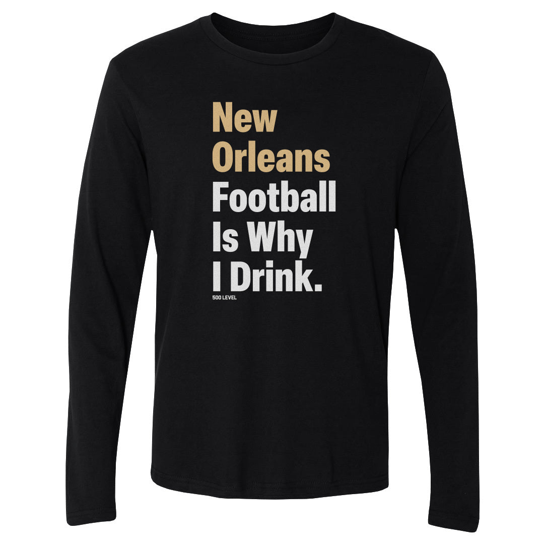 New Orleans Football Men's Long Sleeve T-Shirt | 500 LEVEL