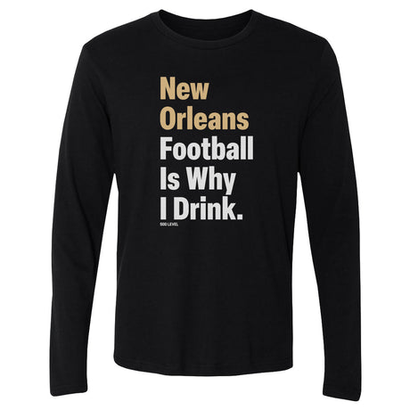 New Orleans Football Men's Long Sleeve T-Shirt | 500 LEVEL