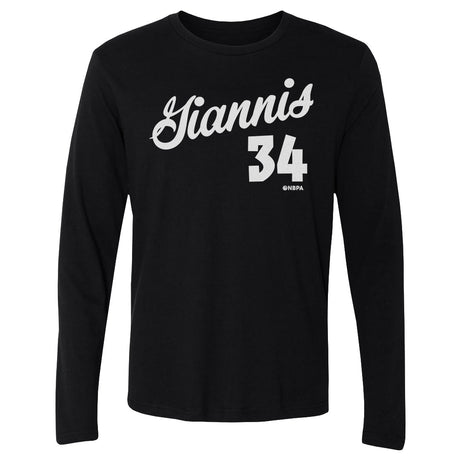 Giannis Antetokounmpo Men's Long Sleeve T-Shirt | 500 LEVEL
