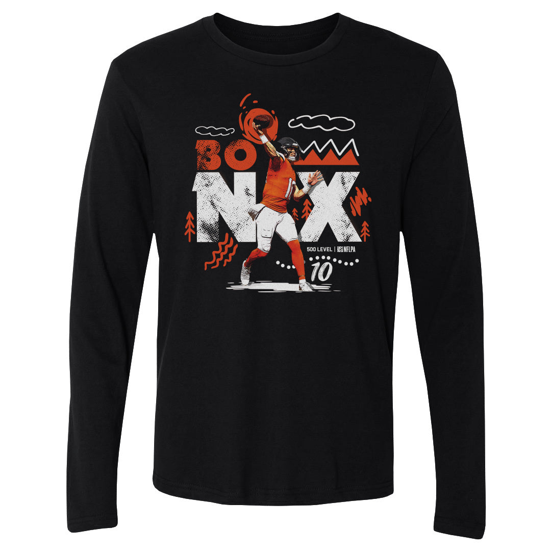 Bo Nix Men's Long Sleeve T-Shirt | 500 LEVEL