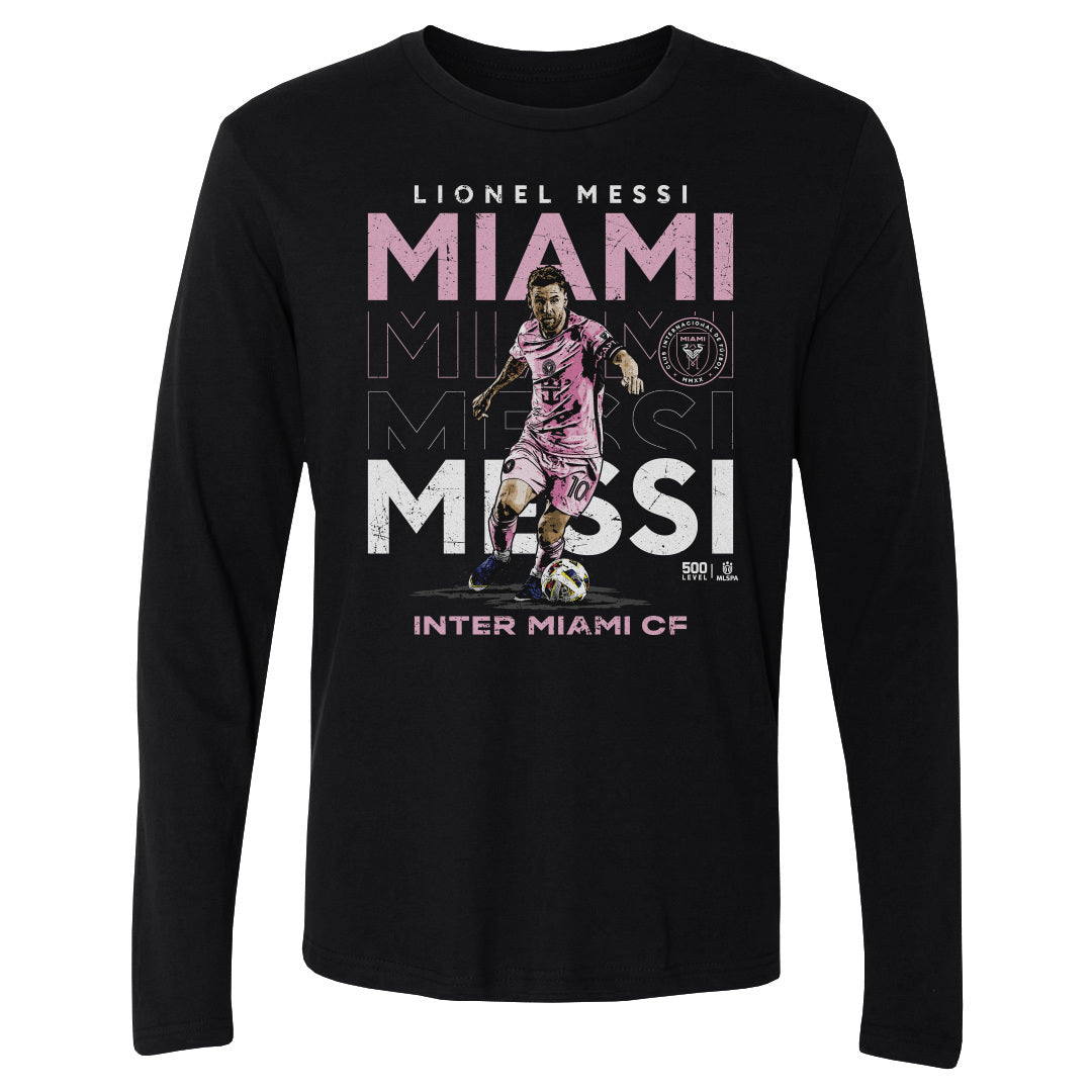 Lionel Messi Men's Long Sleeve T-Shirt | 500 LEVEL
