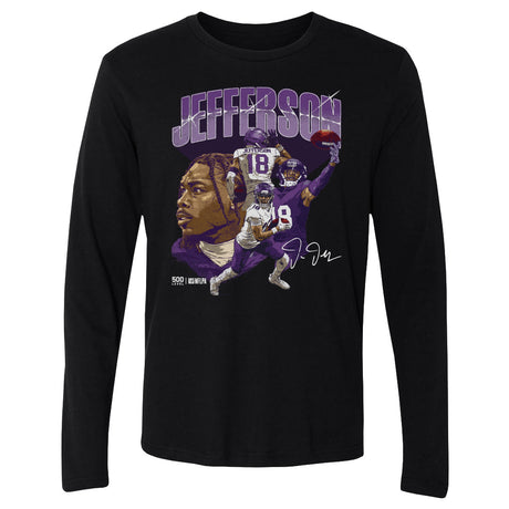Justin Jefferson Men's Long Sleeve T-Shirt | 500 LEVEL