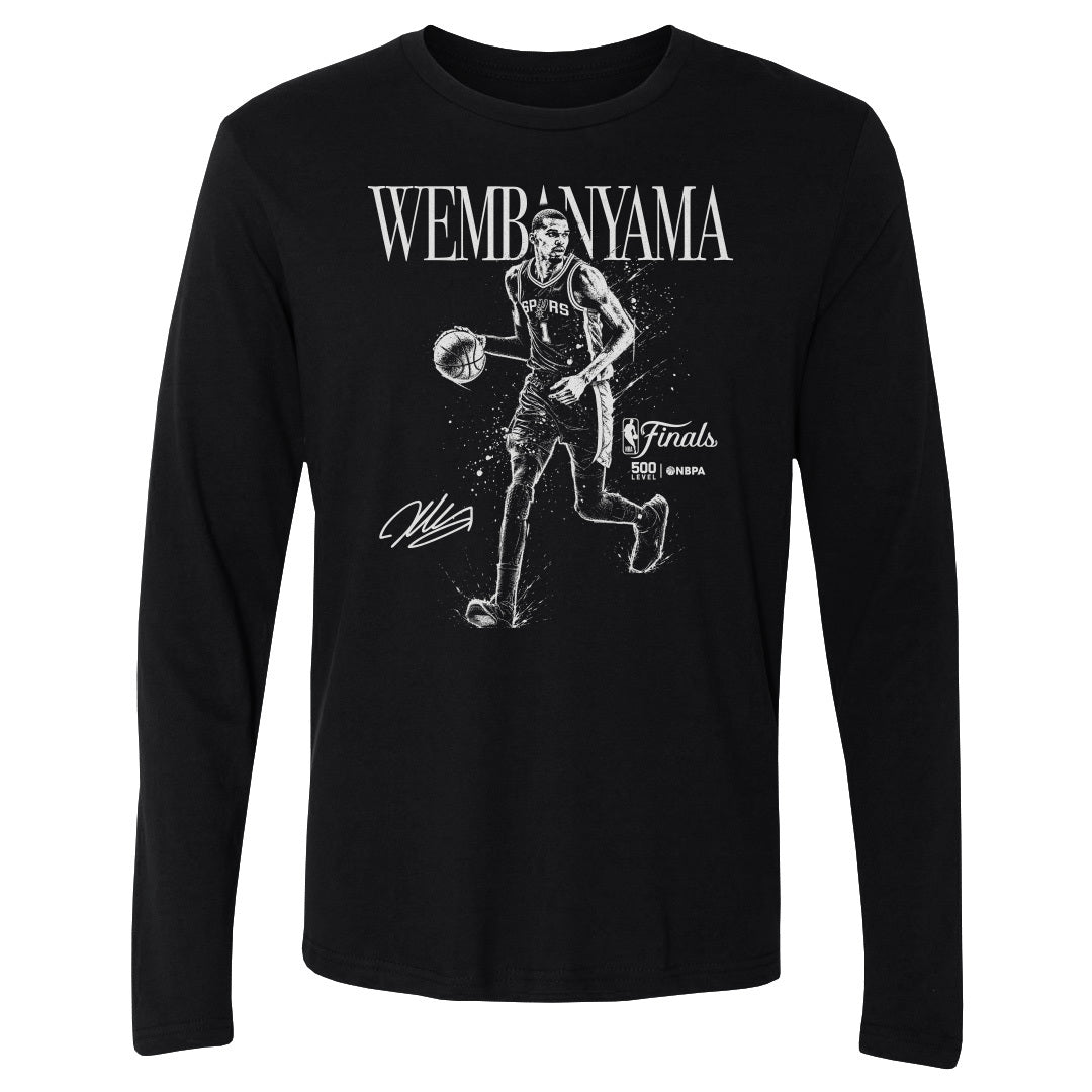 Victor Wembanyama Men's Long Sleeve T-Shirt | 500 LEVEL