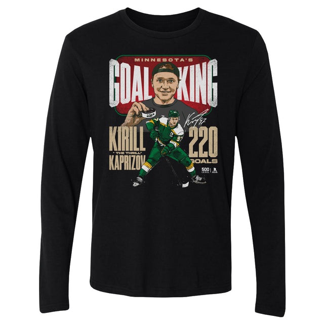 Kirill Kaprizov Men's Long Sleeve T-Shirt | 500 LEVEL