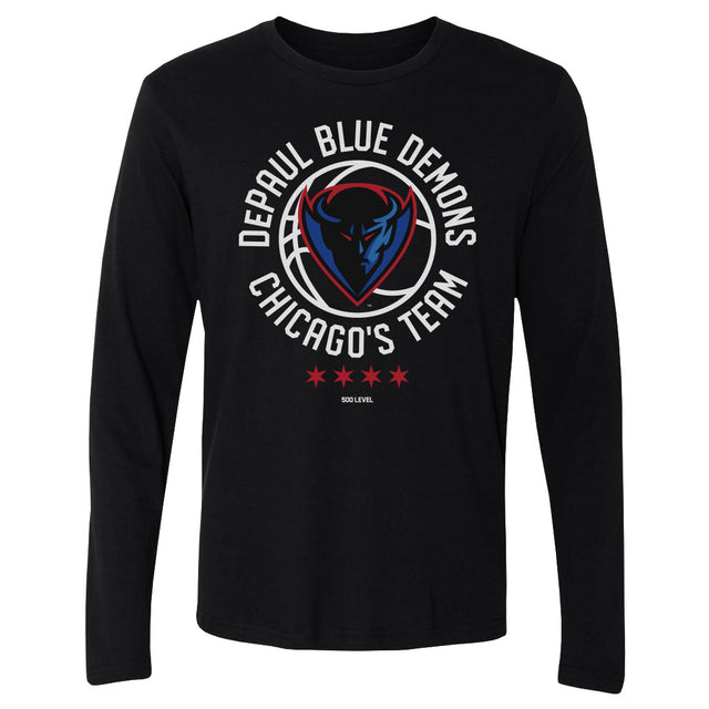 DePaul Blue Demons Men's Long Sleeve T-Shirt | 500 LEVEL