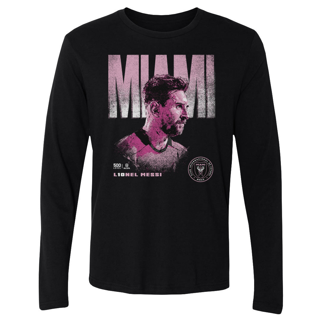 Lionel Messi Men's Long Sleeve T-Shirt | 500 LEVEL