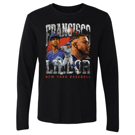 Francisco Lindor Men's Long Sleeve T-Shirt | 500 LEVEL