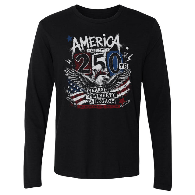 USA Men's Long Sleeve T-Shirt | 500 LEVEL