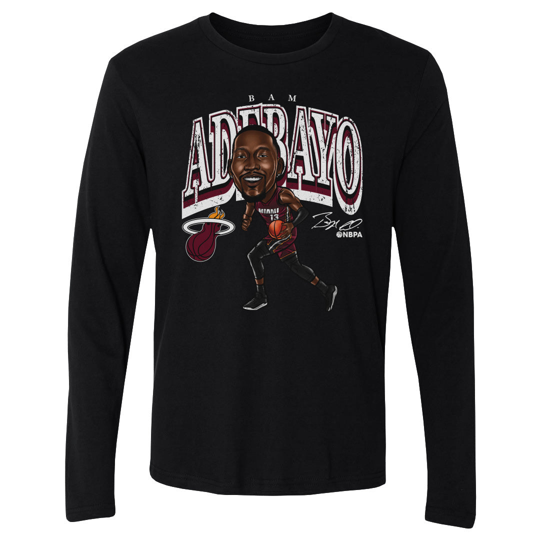 Bam Adebayo Men's Long Sleeve T-Shirt | 500 LEVEL