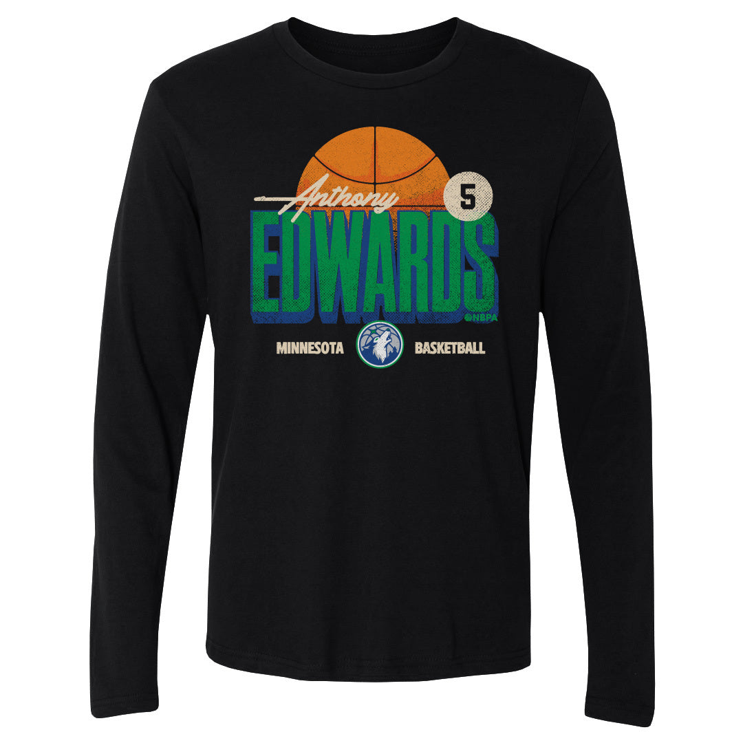Anthony Edwards Men's Long Sleeve T-Shirt | 500 LEVEL