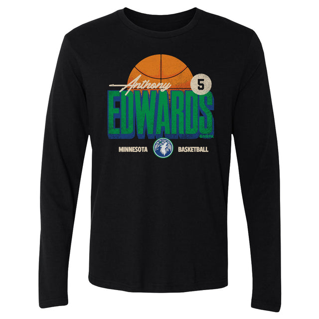 Anthony Edwards Men's Long Sleeve T-Shirt | 500 LEVEL