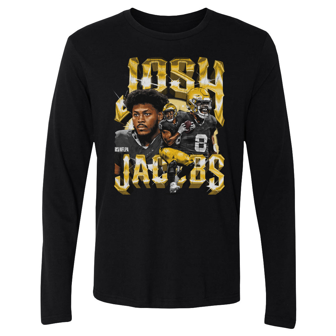 Josh Jacobs Men&#39;s Long Sleeve T-Shirt | 500 LEVEL