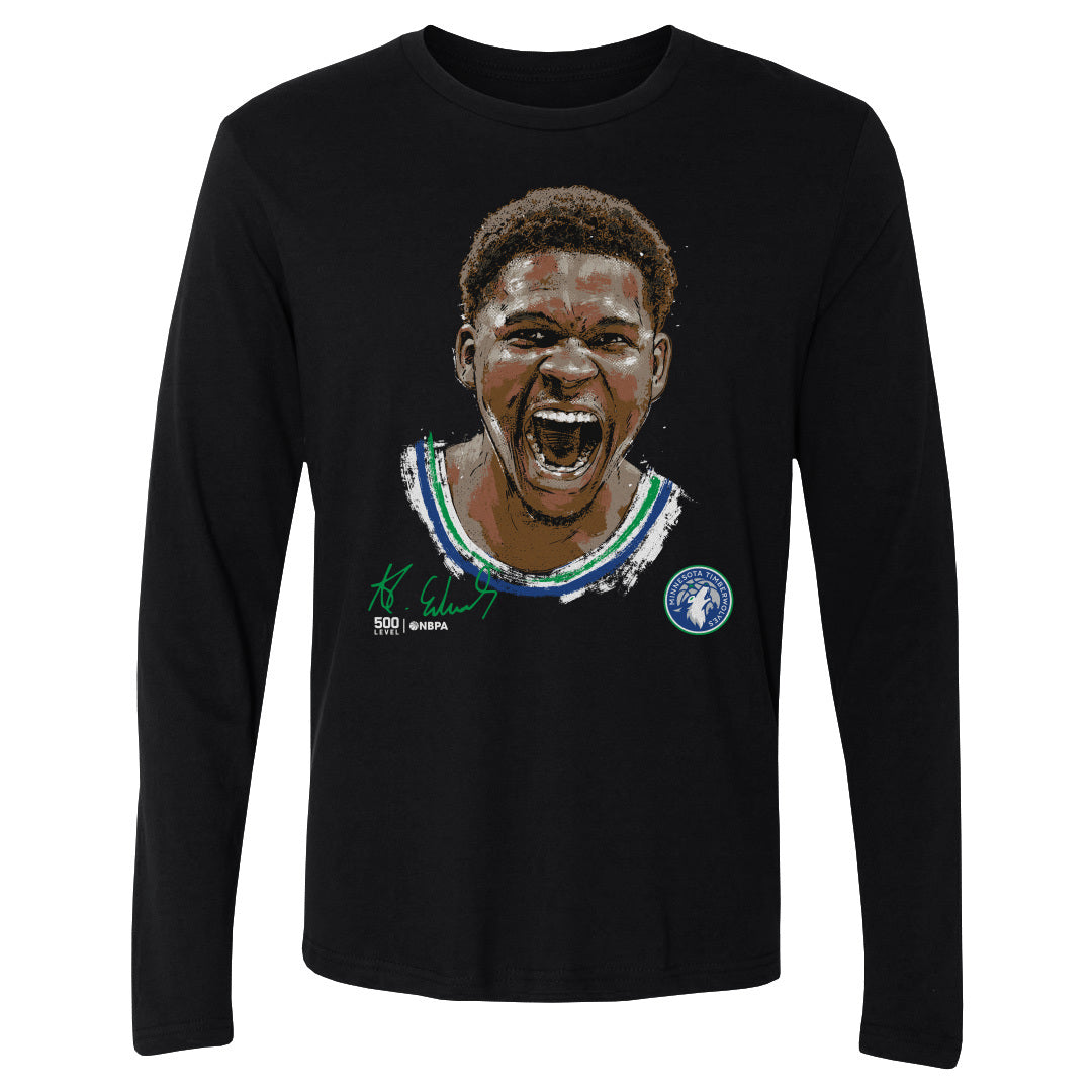 Anthony Edwards Men's Long Sleeve T-Shirt | 500 LEVEL