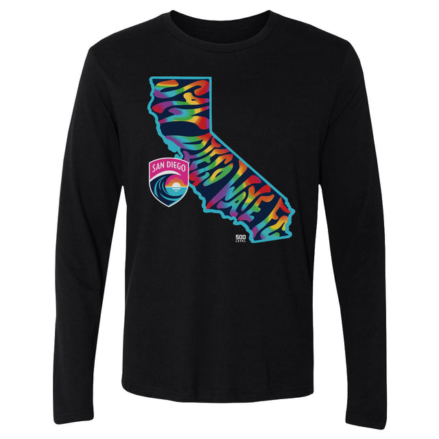 San Diego Wave FC Men's Long Sleeve T-Shirt | 500 LEVEL
