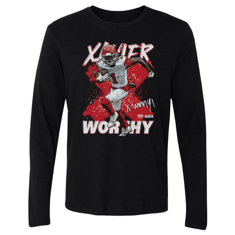 Xavier Worthy Men's Long Sleeve T-Shirt | 500 LEVEL