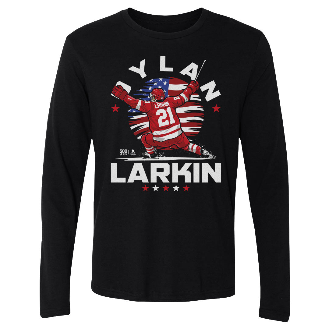 Dylan Larkin Men's Long Sleeve T-Shirt | 500 LEVEL