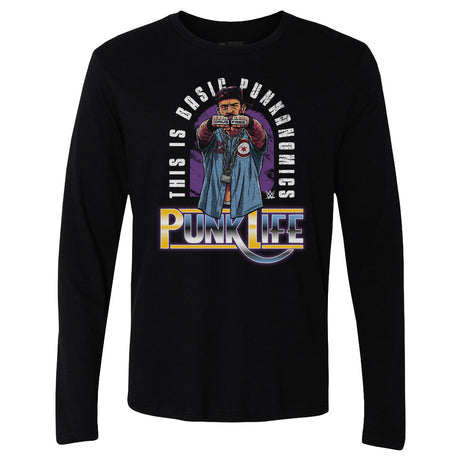 CM Punk Men's Long Sleeve T-Shirt | 500 LEVEL