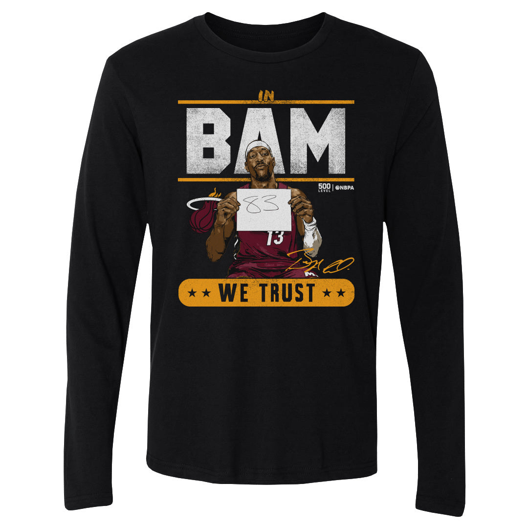 Bam Adebayo Men's Long Sleeve T-Shirt | 500 LEVEL
