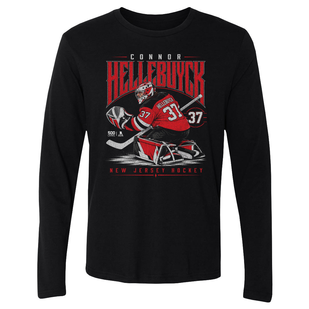 Connor Hellebuyck Men's Long Sleeve T-Shirt | 500 LEVEL
