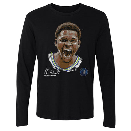 Anthony Edwards Men's Long Sleeve T-Shirt | 500 LEVEL
