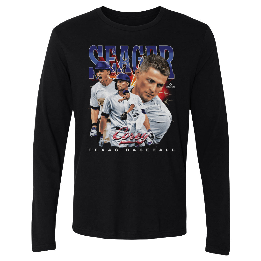 Corey Seager Men's Long Sleeve T-Shirt | 500 LEVEL