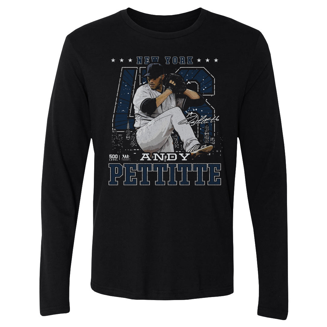 Andy Pettitte Men's Long Sleeve T-Shirt | 500 LEVEL