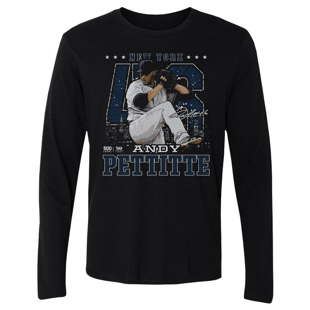 Andy Pettitte Men's Long Sleeve T-Shirt | 500 LEVEL