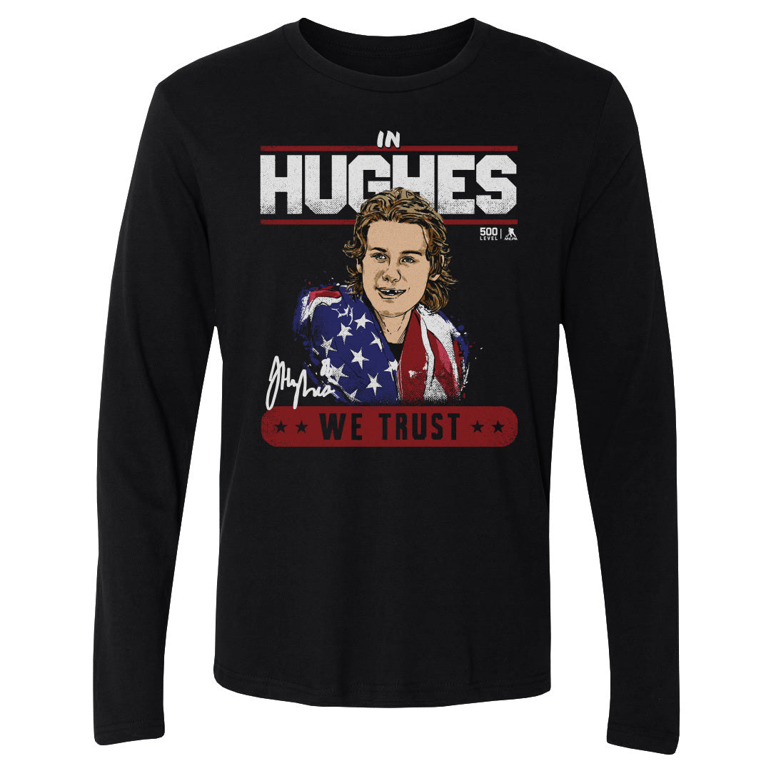 Jack Hughes Men's Long Sleeve T-Shirt | 500 LEVEL