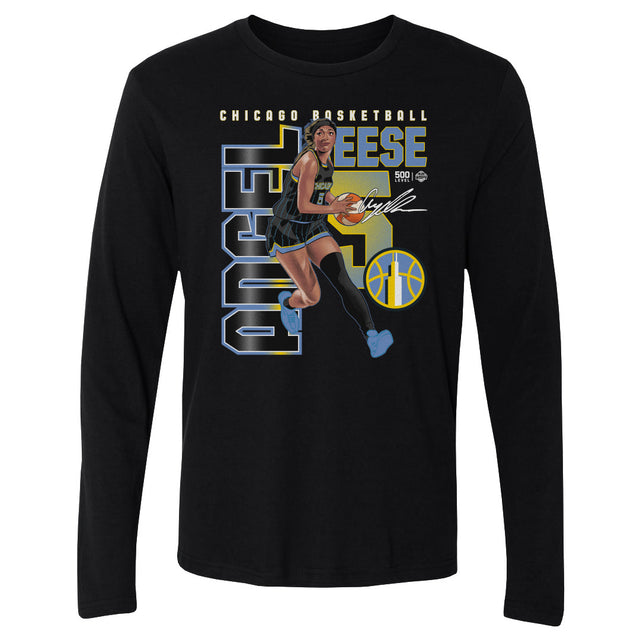 Angel Reese Men's Long Sleeve T-Shirt | 500 LEVEL