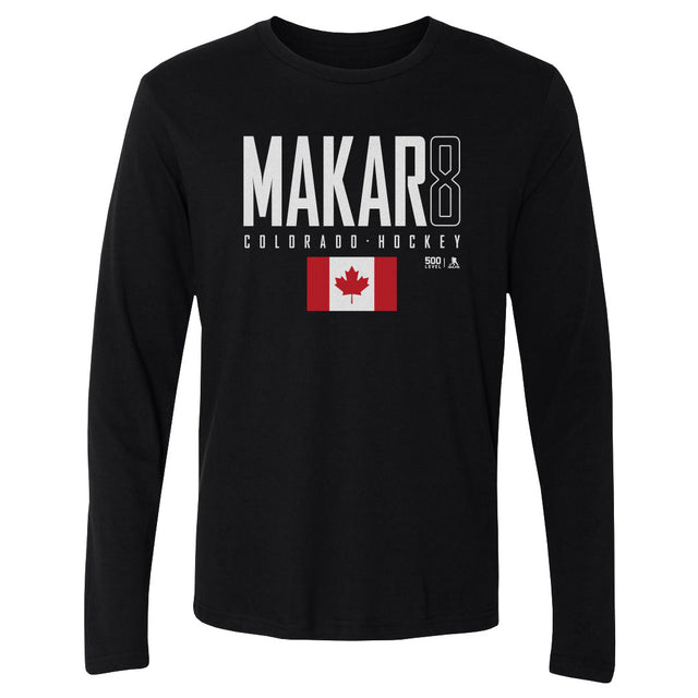 Cale Makar Men's Long Sleeve T-Shirt | 500 LEVEL