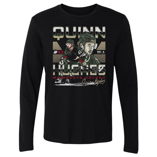 Quinn Hughes Men's Long Sleeve T-Shirt | 500 LEVEL