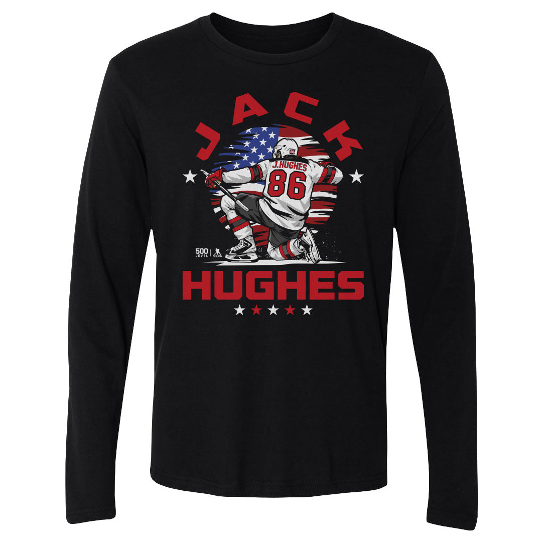 Jack Hughes Men's Long Sleeve T-Shirt | 500 LEVEL