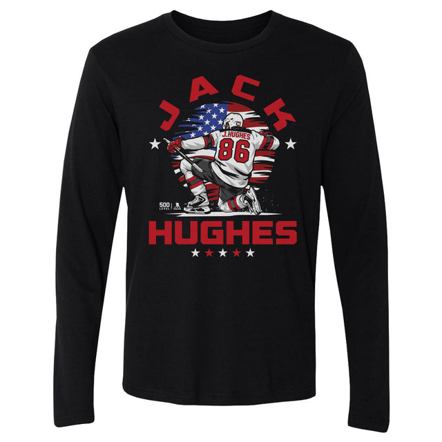 Jack Hughes Men's Long Sleeve T-Shirt | 500 LEVEL