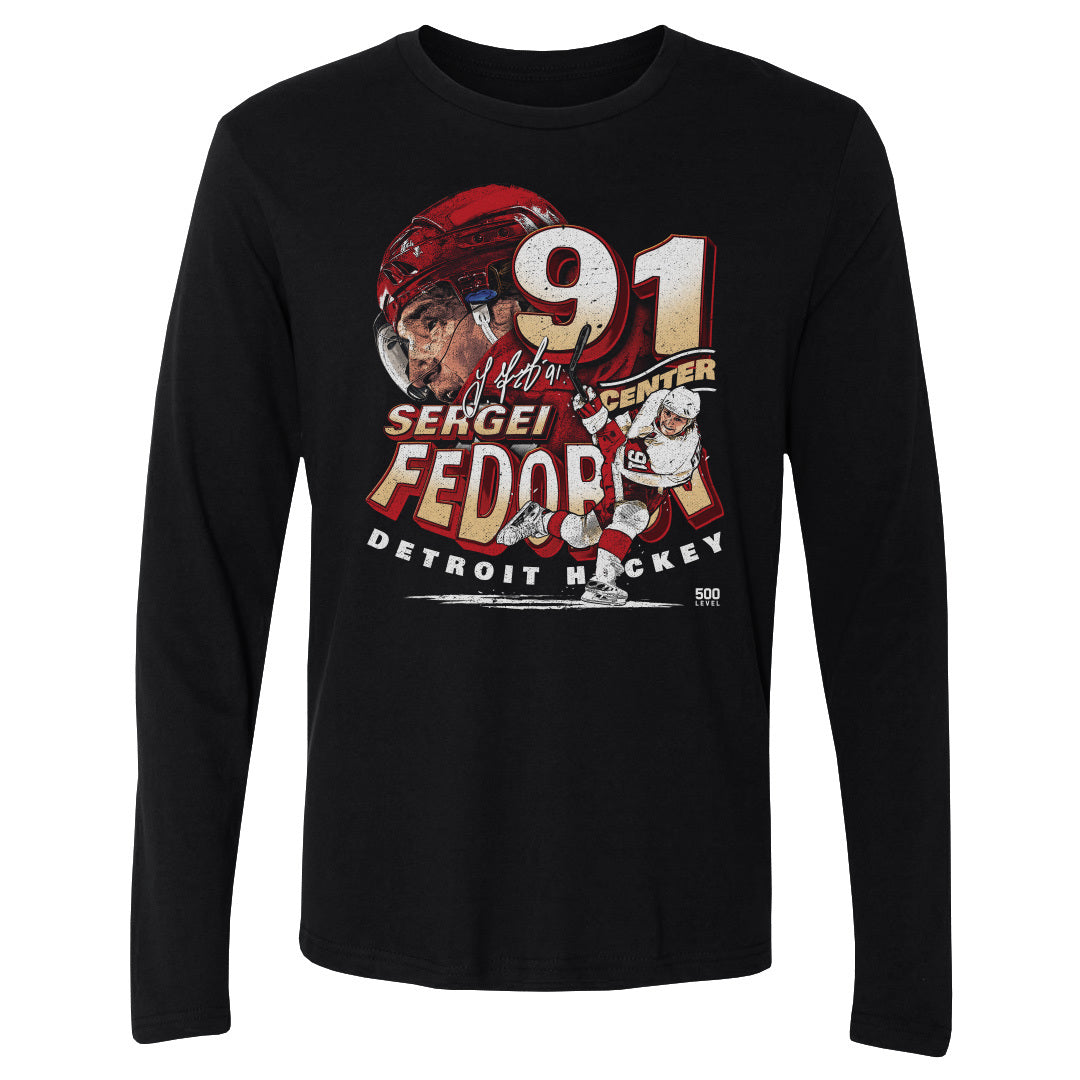 Sergei Fedorov Men's Long Sleeve T-Shirt | 500 LEVEL