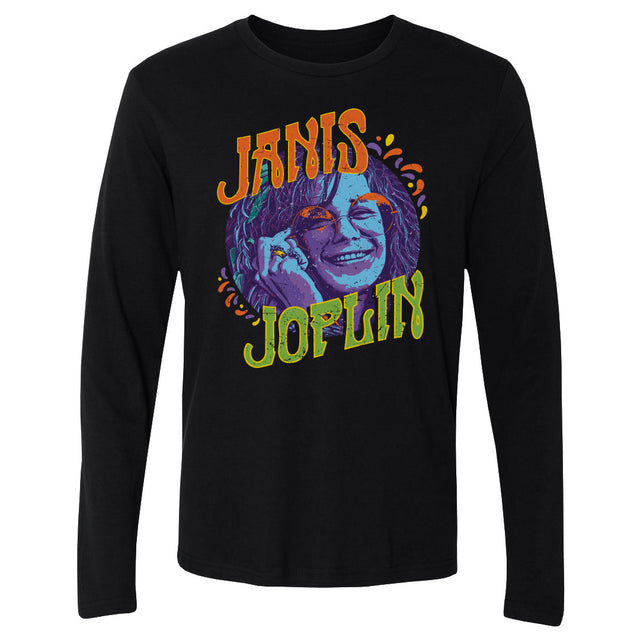 Janis Joplin Men's Long Sleeve T-Shirt | 500 LEVEL