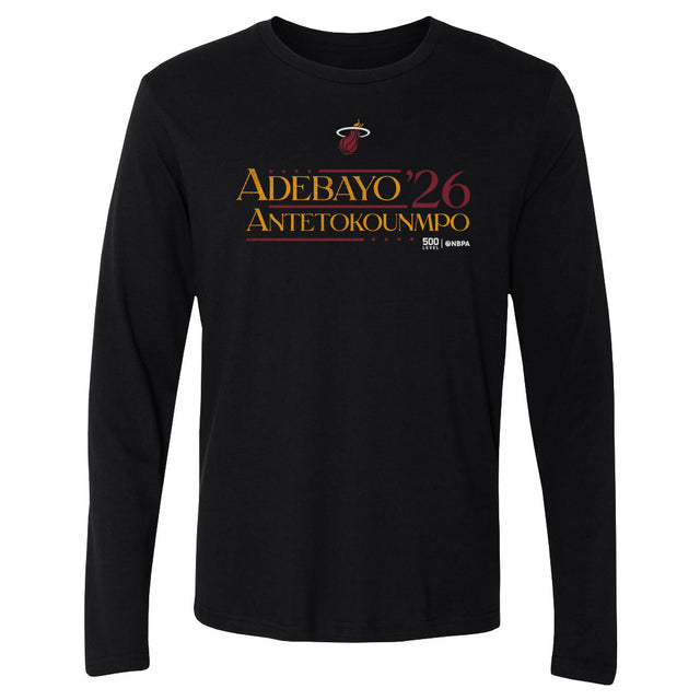 Bam Adebayo Men's Long Sleeve T-Shirt | 500 LEVEL