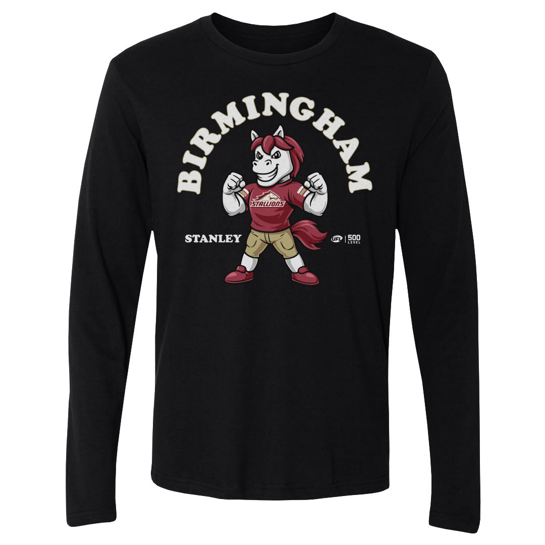 Birmingham Stallions Men's Long Sleeve T-Shirt | 500 LEVEL