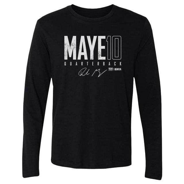Drake Maye Men's Long Sleeve T-Shirt | 500 LEVEL