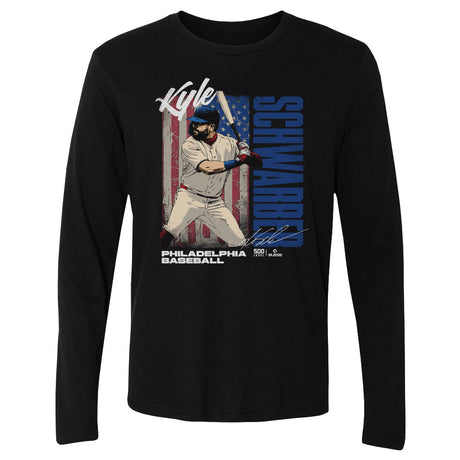 Kyle Schwarber Men's Long Sleeve T-Shirt | 500 LEVEL