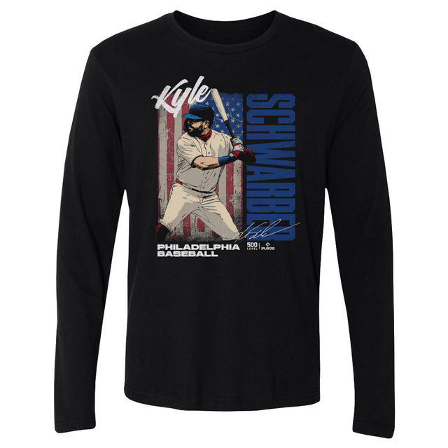 Kyle Schwarber Men's Long Sleeve T-Shirt | 500 LEVEL