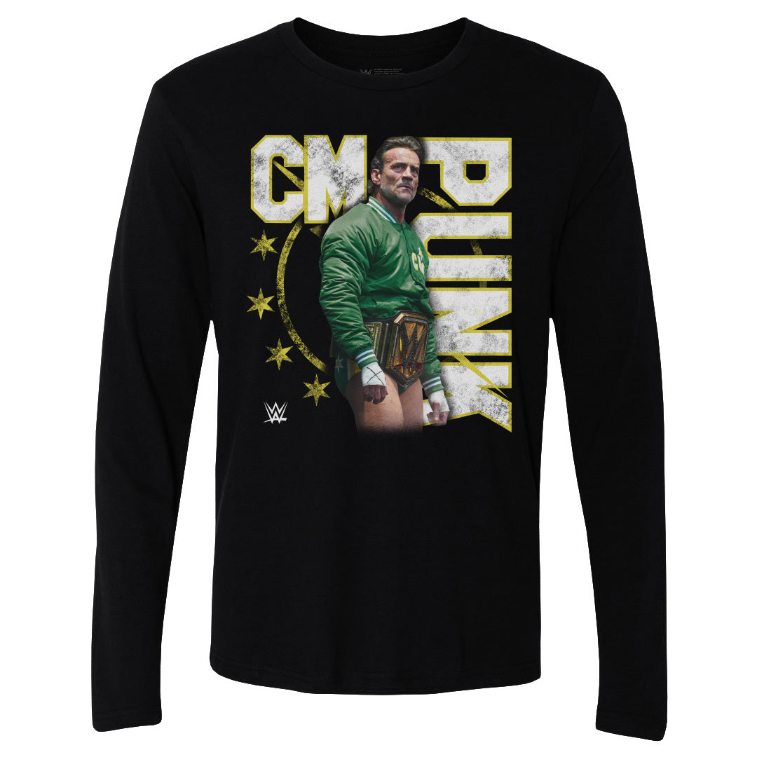 CM Punk Men's Long Sleeve T-Shirt | 500 LEVEL