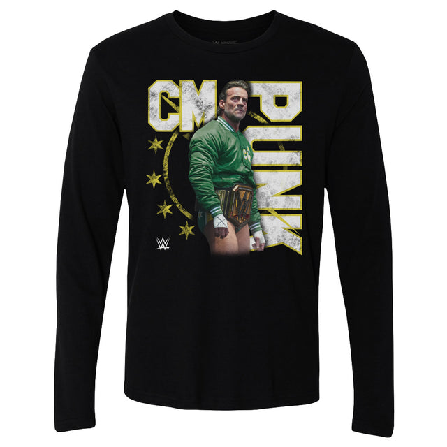 CM Punk Men's Long Sleeve T-Shirt | 500 LEVEL