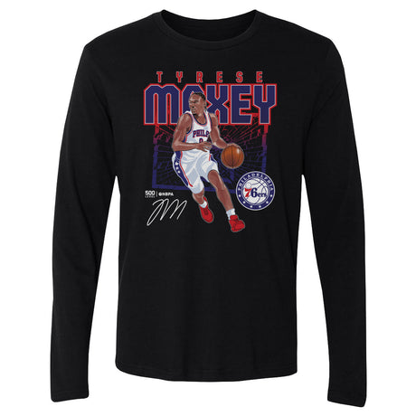 Tyrese Maxey Men's Long Sleeve T-Shirt | 500 LEVEL